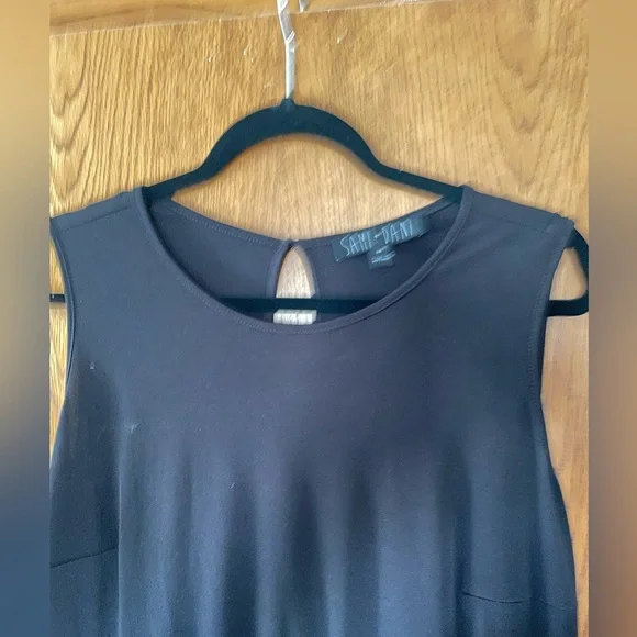 ModCloth Maxi sleeveless dress, sheer lined skirt - Picture 2 of 5